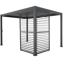 Lamellenwand Mirador Classic, Deluxe Plus 400 123 x 235 cm anthrazit