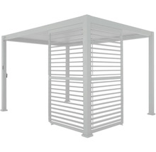 Pavillon mit Lamellenwand für den Außenbereich