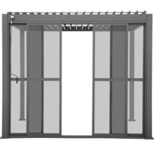 Pergola mit Schiebetüren für den Außenbereich
