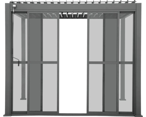 Pergola mit Schiebetüren für den Außenbereich