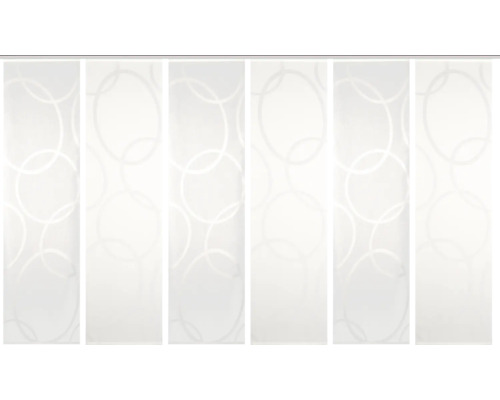 Schiebegardine mit Kreis Muster für Fensterdekoration