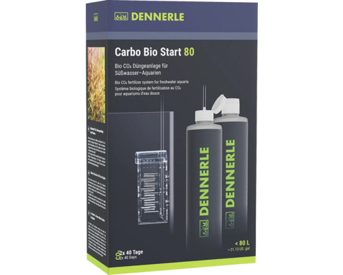 Bio CO² Anlage DENNERLE Carbo Bio Start 80 für Aquarien bis 80 l für bis zu 40 Tage Dennerle Carbo Bio Start 80 CO2 Düngesystem für Süßwasseraquarien im Paket