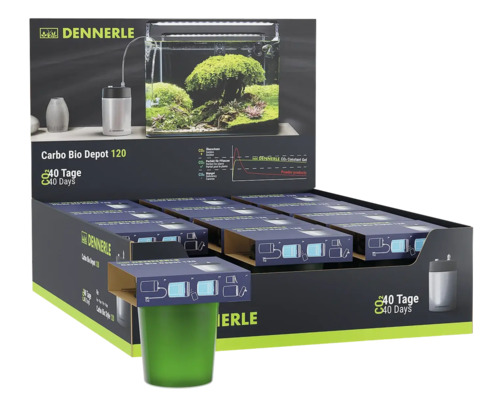 Dennerle Carbo Bio Depot 120 CO2 Düngesystem für Aquarien in Verkaufsverpackung
