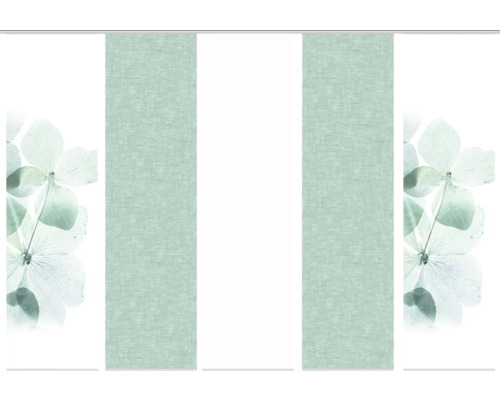 Schiebevorhang mit Blumenmuster