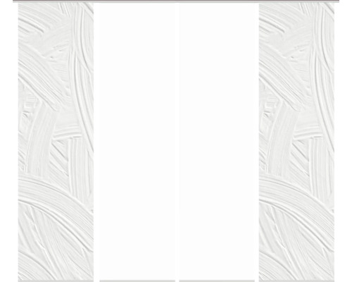 Schiebegardine mit Pinselstrichmuster