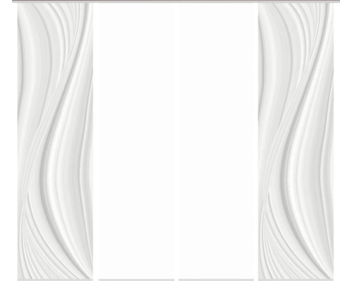 Schiebegardine mit Wellenmuster zur Fensterdekoration