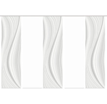 Schiebevorhänge mit wellenförmigem Muster