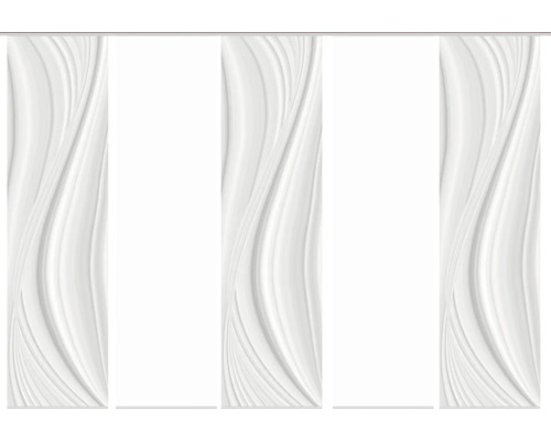 Schiebevorhänge mit wellenförmigem Muster