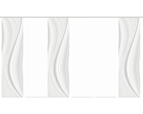 Schiebegardinen mit Wellenmuster für Fensterdekoration