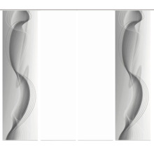 Schiebegardine mit abstrakten Linien