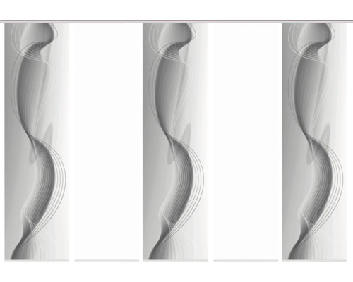 Schiebegardine mit abstraktem Muster für Fensterdekoration