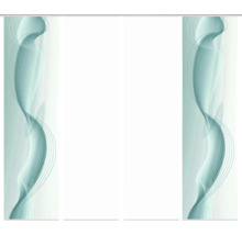 Schiebegardine mit wellenförmigem Muster