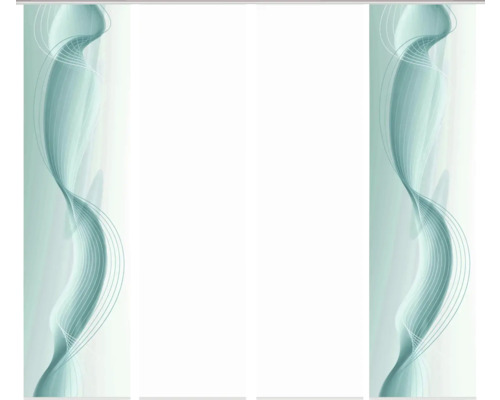 Schiebegardine mit wellenförmigem Muster