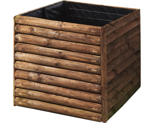 Quadratischer Pflanzkasten aus Holz