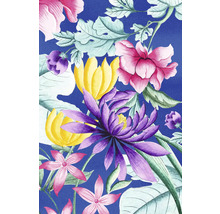 Blumenmuster mit verschiedenen Blüten und Blättern