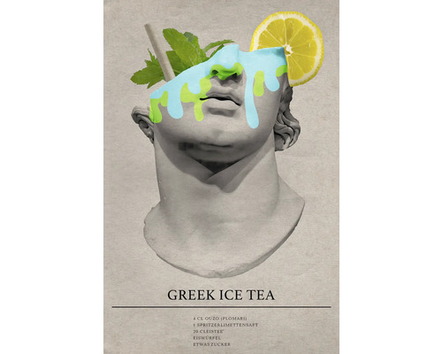 Leinwandbild Greek Ice Tea Cocktail 40x60 cm