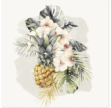 Leinwandbild Ananas Mûr 60x60 cm