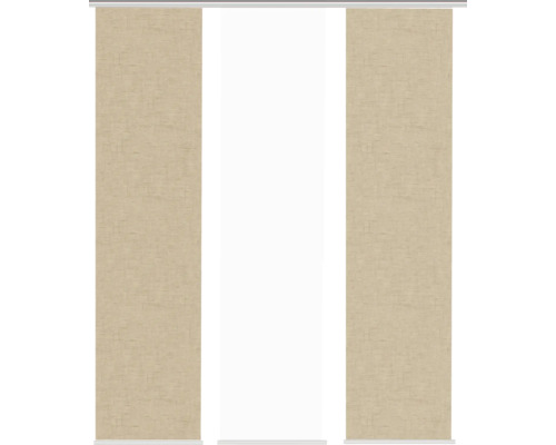 Schiebegardinen mit Leineneffekt