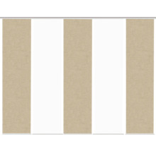 Schiebegardinen mit Leinwandstruktur für Fensterdekoration