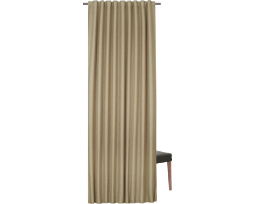 Gardine aus Stoff mit Kräuselbandaufhängung