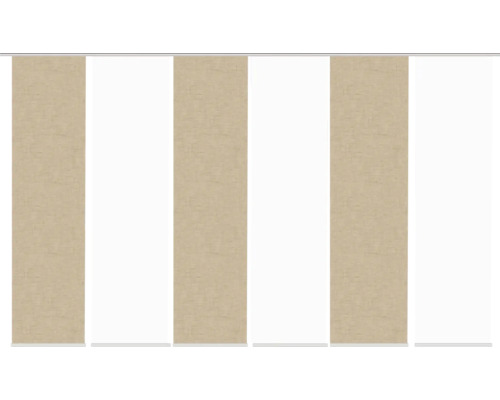 Flächenvorhänge aus Stoff im Wohnraum