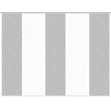 Schiebegardine mit Leinwandstruktur