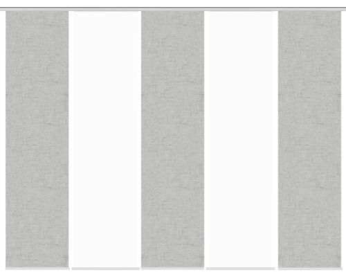 Schiebegardine mit Leinwandstruktur