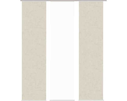 Schiebegardinen Set mit drei Paneelen zur Fensterdekoration