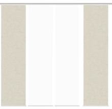 Schiebegardine mit Leinwandstruktur für Fensterdekoration