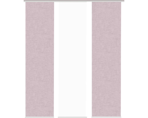 Schiebegardine mit Leineneffekt zur Fensterdekoration