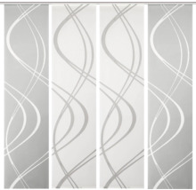 Schiebevorhang mit grafischem Muster für Fensterdekoration