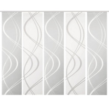 Schiebegardinen mit wellenförmigem Muster für Fensterdekoration