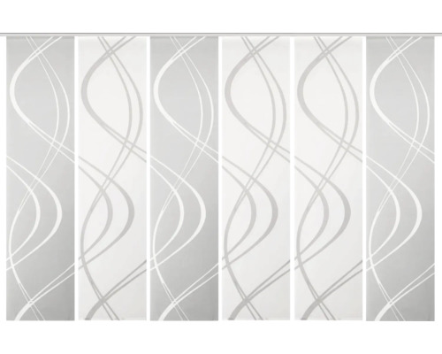 Flächenvorhang mit Wellenmuster