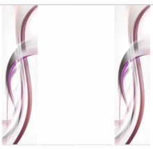 Schiebegardine mit abstraktem Wellenmuster