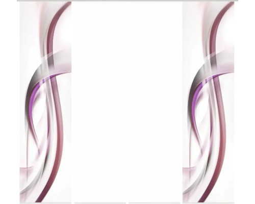 Schiebegardine mit abstraktem Wellenmuster