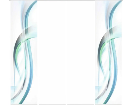 Abstrakte Wandpaneele mit Wellenmuster