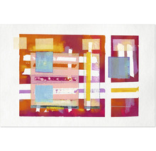 Abstraktes Wandbild mit geometrischen Formen