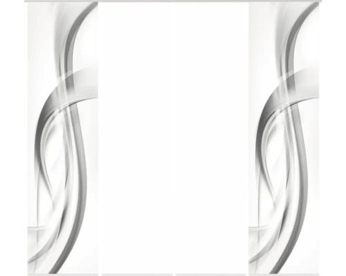 Schiebegardine mit abstraktem Muster