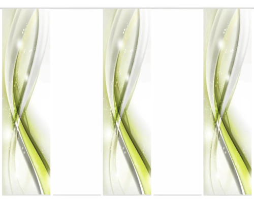 Abstrakte grüne und weiße wellenförmige Linien Illustration