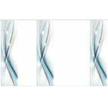 Abstraktes Muster mit blauen und grauen Wellen