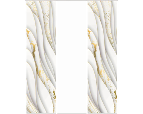 Dekorpaneel mit Marmoroptik in Weiß und Gold