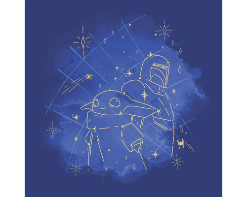 Leinwandbild The Mandalorian - Grogu Constellation 40x40 cm