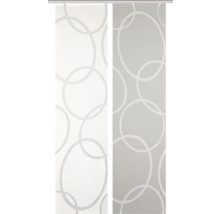 Zwei Schiebegardinen mit Kreis Muster