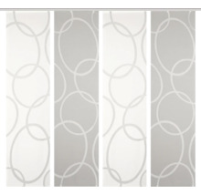 Schiebegardine mit Kreismuster