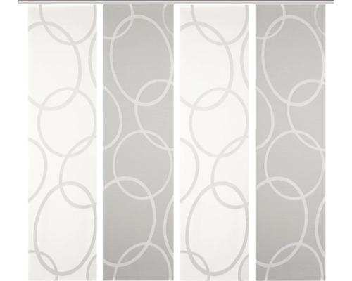 Schiebegardine mit Kreismuster