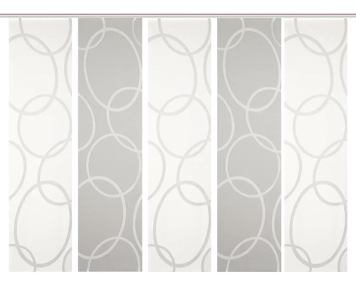 Schiebegardine mit Kreis-Muster