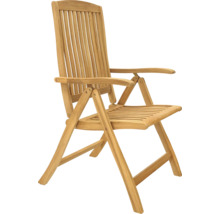 Gartenstuhl aus Holz mit Armlehnen, klappbar