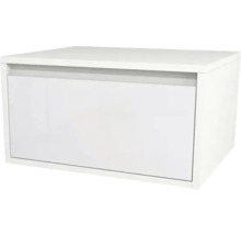 Waschbeckenunterschrank Devo Cristal 2.0 BxHxT 60x42x49 cm alpine white/signal white glass