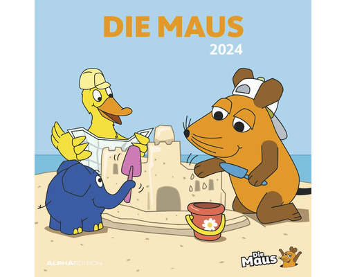 Kalender Die Maus 2024 30x30 cm