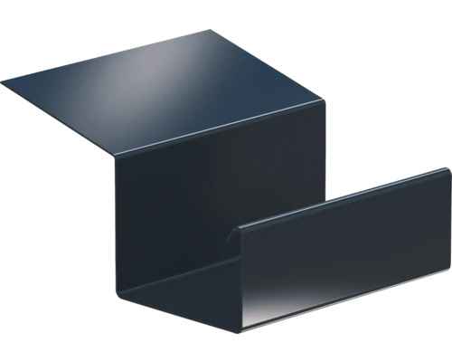 Sarei Piccolo Kastenrinnenverbinder eckig Aluminium Anthrazitgrau RAL 7016 NW 70 mm Traufblech aus Metall